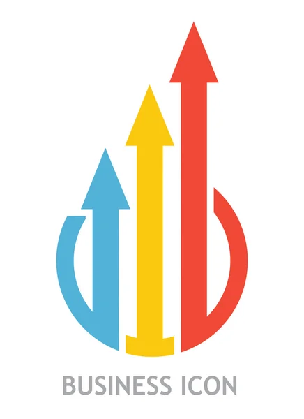 Modelo de gráfico de negócios — Vetor de Stock