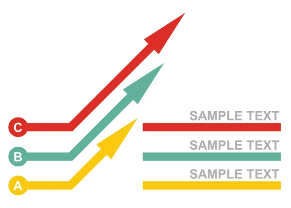 Diagram över utveckling, illustration — Stock vektor