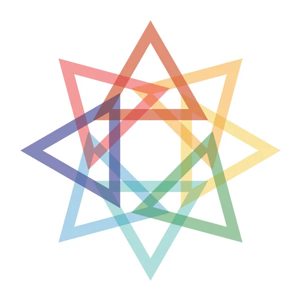 Graphics with color triangles — ストックベクタ