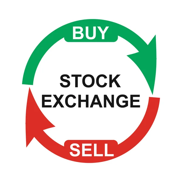 Grafik bursa saham - Stok Vektor