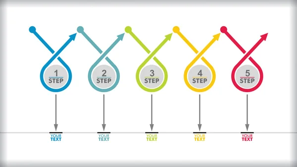 Plantilla de diagrama de flujo — Vector de stock