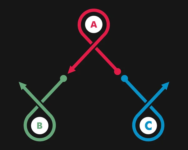 Vorlage Flussdiagramm — Stockvektor