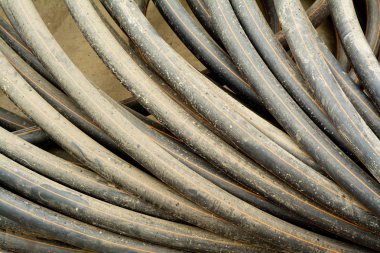 Tozlu ve kirli Pvc boru