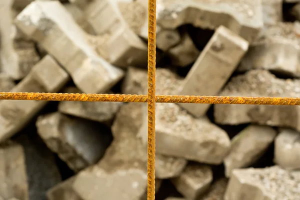 Rusted steel mesh — Stock Photo, Image