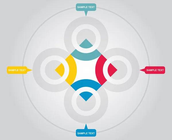 Modèle de diagramme de flux — Image vectorielle