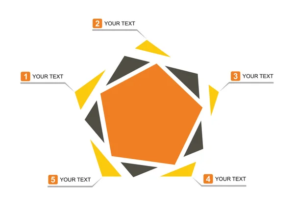 Modello di diagrammi di flusso — Vettoriale Stock