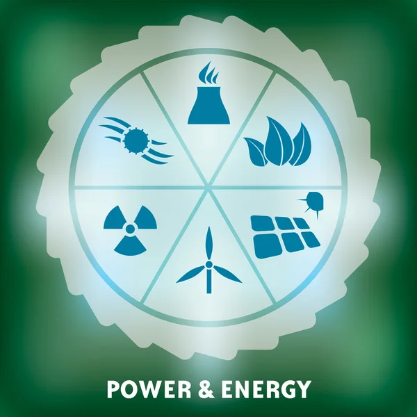 Abstracte energie pictogram — Stockvector