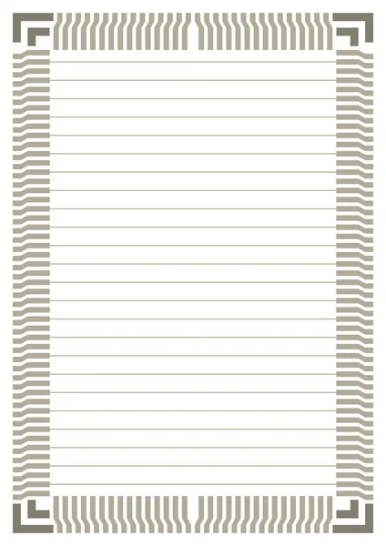 Page of notepad in Frame — Stock Vector