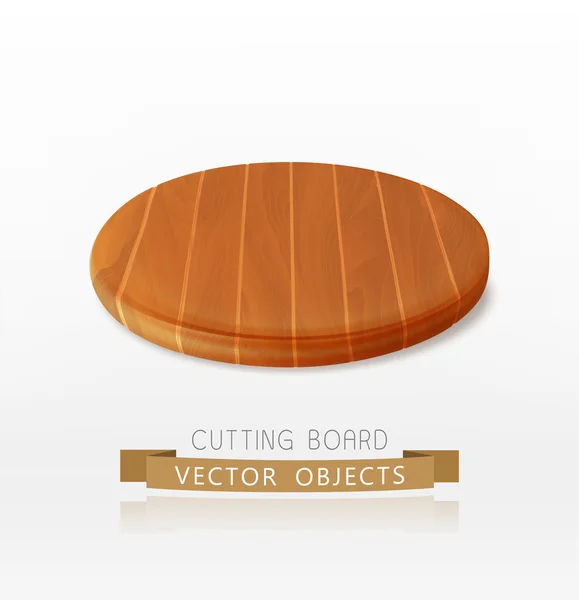 Dřevěné řezací prkno — Stockový vektor