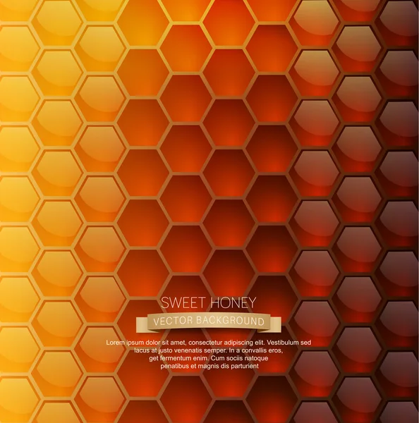 Baggrund med sunde honeycombs – Stock-vektor