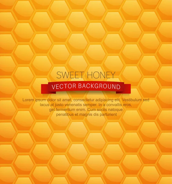 Achtergrond met gezonde honeycombs — Stockvector