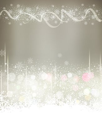 Kar taneleri ile vektör Noel tatil arka plan