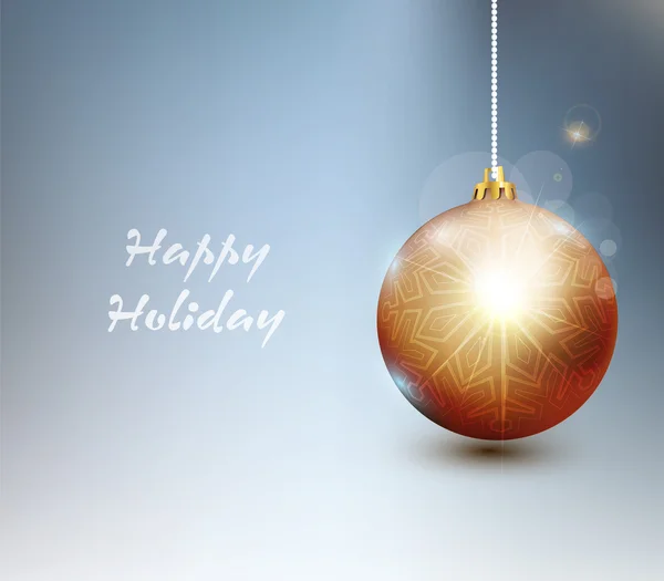 クリスマス ツリーのボールでのベクトルの背景 — ストックベクタ