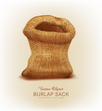 Vector object- a burlap sack clipart