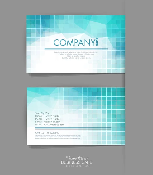 Template business card — Stock Vector