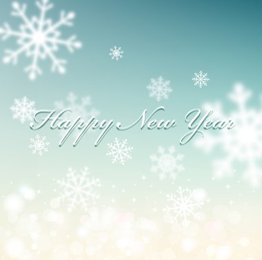 vektör Noel arka plan bulanık backg kar taneleri ile