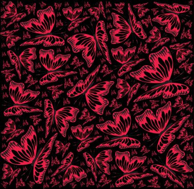 Uçan soyut kelebekler 