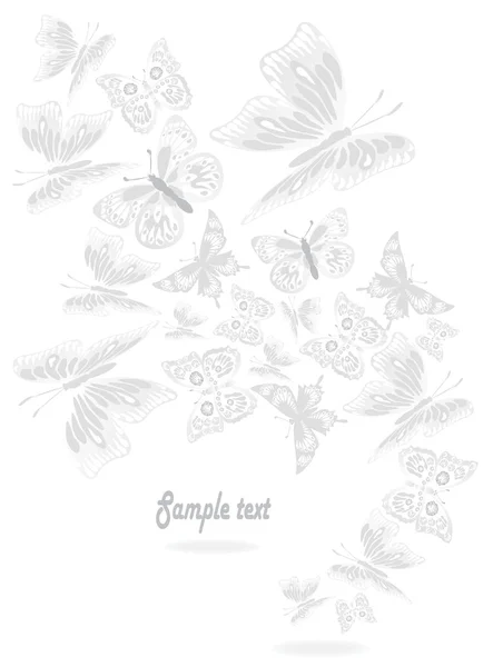 Ensemble de papillons — Image vectorielle