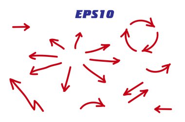 Oklar ve yön işaretleri düz stil ayarla.