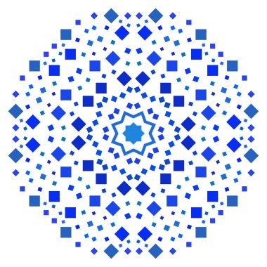 dairesel çiçek süsleme.