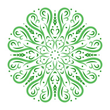 dairesel çiçek süsleme.