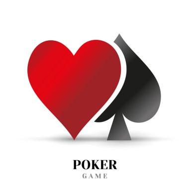 İskambil takım logosu. Vektör logo tasarım.