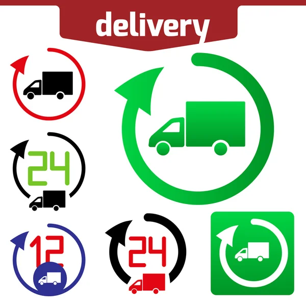 Icons set of Fast delivery. — Stock Vector