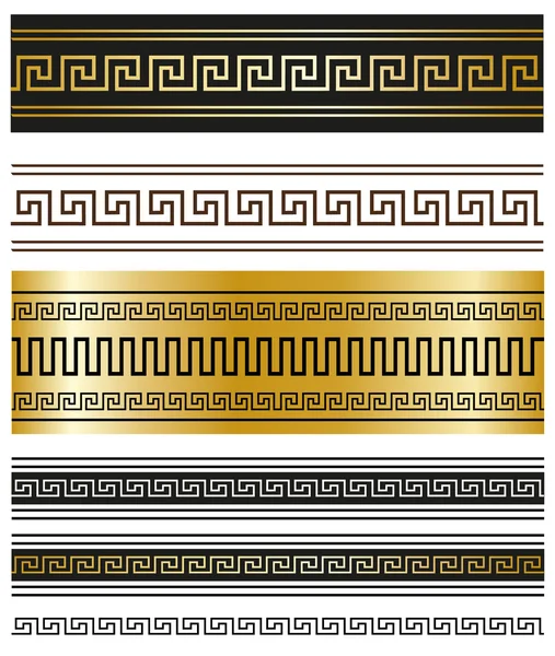 Грецька орнаменти для ваших проектів. — стоковий вектор