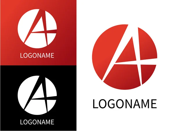 Letter A logo voor bedrijf. — Stockvector