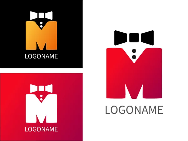 Letter M logo voor bedrijf. — Stockvector