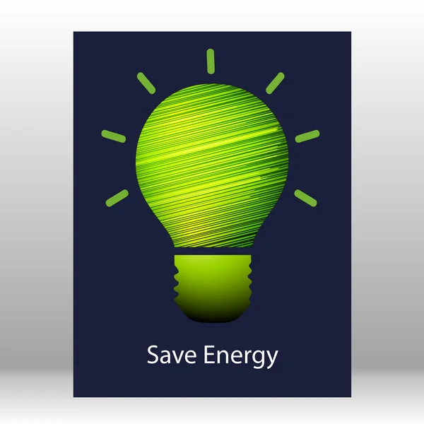 Économiser l'énergie Illustration — Image vectorielle