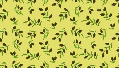 Zeytinsiz desen. Olgun siyah zeytinli dallar,.