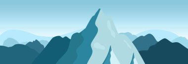 Güzel dağ manzarası. Dağlarda gün doğumu ve gün batımı.