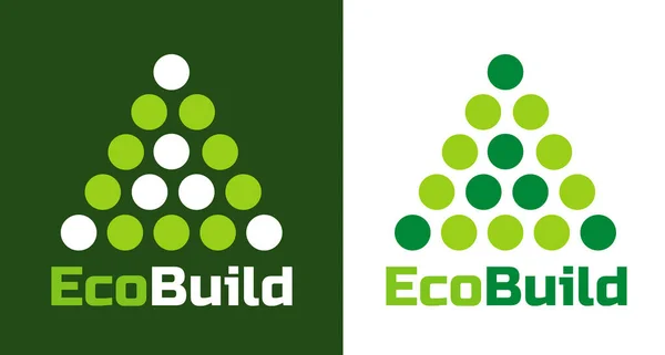 Home Building Logo und Symbole. Öko-Immobilien-Vektorlogo. — Stockvektor