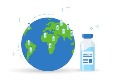 Koronavirüs aşısının tüm dünyaya yayılması..