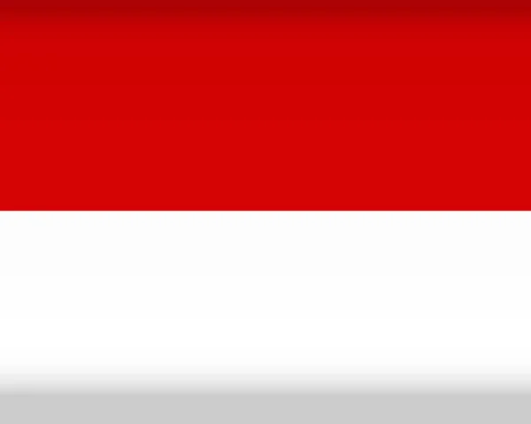 Flaga wektorowa Monako. Symbol koloru izolowany — Wektor stockowy
