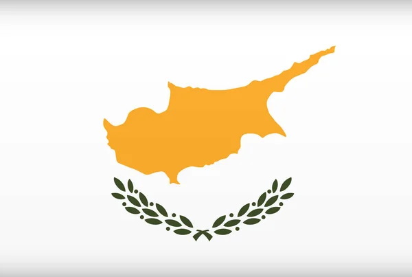 Vectorvlag van Cyprus. Kleursymbool geïsoleerd — Stockvector