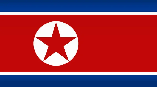 Векторний прапор Північної Кореї. Колір ізольований — стоковий вектор