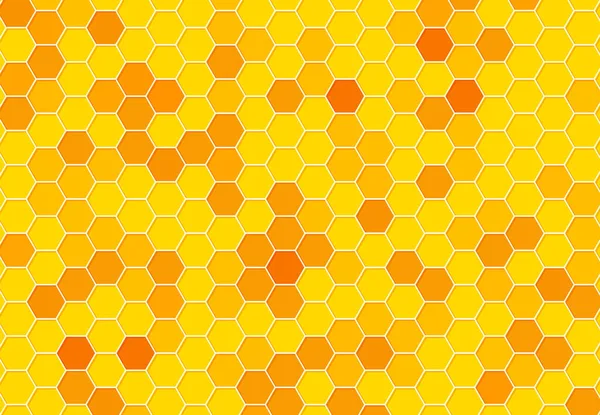 Honeycomb background pattern orange. Abstract orange and yellow background — Stock Vector