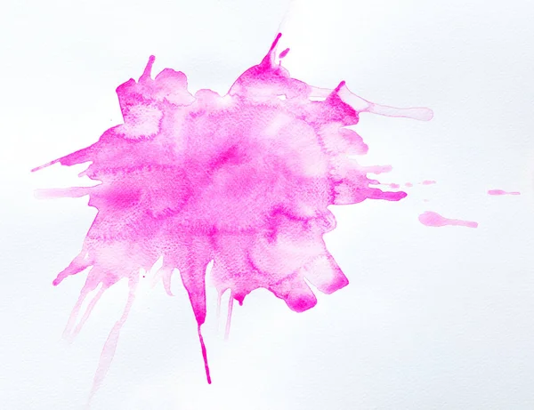 Fundo Aquarela Rosa Vívido Abstrato Elemento Design Com Textura Papel — Fotografia de Stock