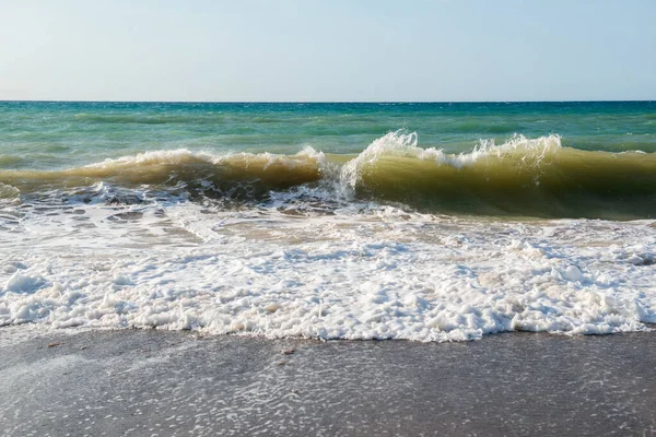 Praia Sicília Itália Costa Mar Mediterrâneo Ondas — Fotografia de Stock