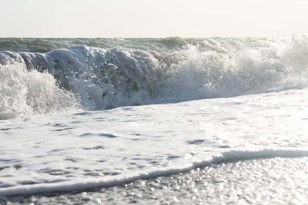 Beach Sicily Italy Mediterranean Sea Coast Waves — Stock Photo, Image