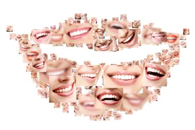 perfect smiling faces clipart