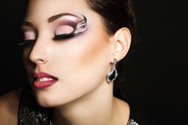 kadın güzel makyaj