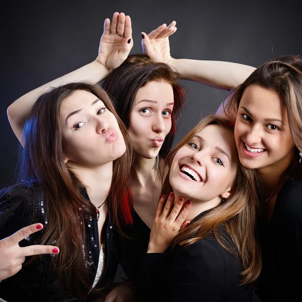 Partij tiener meisjes — Stockfoto