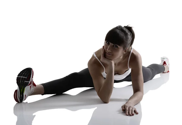 Chica haciendo yoga —  Fotos de Stock