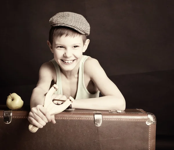 Retrato de niño vintage —  Fotos de Stock