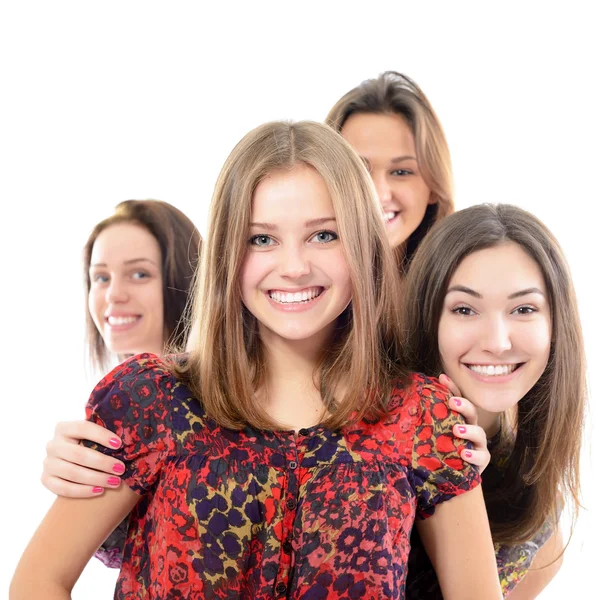 Felice teen ragazze — Foto Stock