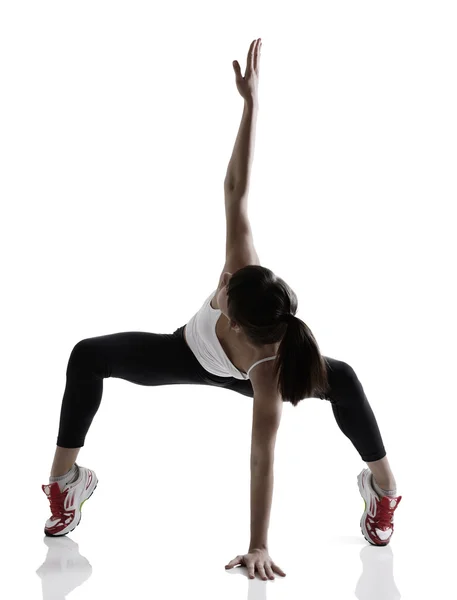 Girl doing yoga — Stock Photo, Image