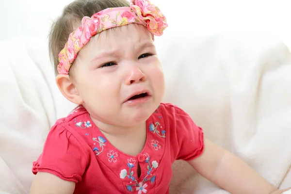 Płacz dziecka dziewczyna — Zdjęcie stockowe